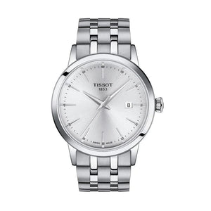 Buy Shop Tissot Classic Dream Silver Dial Silver Steel Strap Watch for Men - T129.410.11.031.00 USA Online