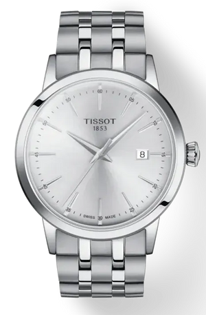 Buy Shop Tissot Classic Dream Silver Dial Silver Steel Strap Watch for Men - T129.410.11.031.00 USA Online