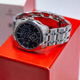 Buy Shop Tissot Couturier Chronograph Black Dial Silver Steel Strap Watch For Men - T035.617.11.051.00 USA Online