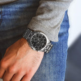 Buy Shop Tissot Couturier Chronograph Black Dial Silver Steel Strap Watch For Men - T035.617.11.051.00 USA Online