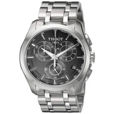 Buy Shop Tissot Couturier Chronograph Black Dial Silver Steel Strap Watch For Men - T035.617.11.051.00 USA Online