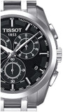 Buy Shop Tissot Couturier Chronograph Black Dial Silver Steel Strap Watch For Men - T035.617.11.051.00 USA Online