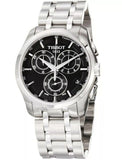 Buy Shop Tissot Couturier Chronograph Black Dial Silver Steel Strap Watch For Men - T035.617.11.051.00 USA Online