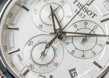 Buy Shop Tissot Couturier Chronograph White Dial Brown Leather Strap Watch For Men - T035.617.16.031.00 USA Online