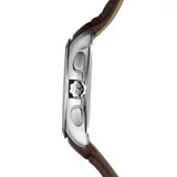 Buy Shop Tissot Couturier Chronograph White Dial Brown Leather Strap Watch For Men - T035.617.16.031.00 USA Online