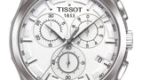 Buy Shop Tissot Couturier Chronograph White Dial Brown Leather Strap Watch For Men - T035.617.16.031.00 USA Online