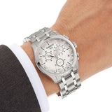 Buy Shop Tissot Couturier Chronograph White Dial Silver Steel Strap Watch For Men - T035.617.11.031.00 USA Online