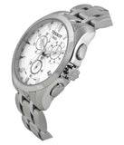 Buy Shop Tissot Couturier Chronograph White Dial Silver Steel Strap Watch For Men - T035.617.11.031.00 USA Online