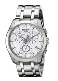 Buy Shop Tissot Couturier Chronograph White Dial Silver Steel Strap Watch For Men - T035.617.11.031.00 USA Online