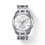 Buy Shop Tissot Couturier Chronograph White Dial Silver Steel Strap Watch For Men - T035.617.11.031.00 USA Online