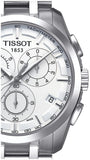 Buy Shop Tissot Couturier Chronograph White Dial Silver Steel Strap Watch For Men - T035.617.11.031.00 USA Online