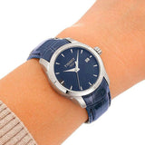 Buy Shop Tissot Couturier Lady Blue Dial Blue Leather Strap Watch for Women - T035.210.16.041.00 USA Online