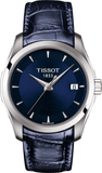 Buy Shop Tissot Couturier Lady Blue Dial Blue Leather Strap Watch for Women - T035.210.16.041.00 USA Online