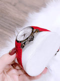 Buy Shop Tissot Couturier Lady Silver Dial Red Leather Strap Watch for Women - T035.210.16.031.01 USA Online