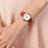 Buy Shop Tissot Couturier Lady Silver Dial Red Leather Strap Watch for Women - T035.210.16.031.01 USA Online