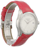 Buy Shop Tissot Couturier Lady Silver Dial Red Leather Strap Watch for Women - T035.210.16.031.01 USA Online