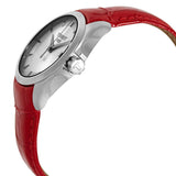 Buy Shop Tissot Couturier Lady Silver Dial Red Leather Strap Watch for Women - T035.210.16.031.01 USA Online