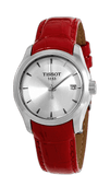 Buy Shop Tissot Couturier Lady Silver Dial Red Leather Strap Watch for Women - T035.210.16.031.01 USA Online