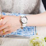 Buy Shop Tissot Couturier Lady Silver Dial White Leather Strap Watch For Women - T035.210.16.011.00 USA Online