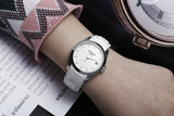 Buy Shop Tissot Couturier Lady Silver Dial White Leather Strap Watch For Women - T035.210.16.011.00 USA Online
