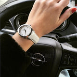 Buy Shop Tissot Couturier Lady Silver Dial White Leather Strap Watch For Women - T035.210.16.011.00 USA Online