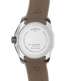 Buy Shop Tissot Couturier Lady Silver Dial White Leather Strap Watch For Women - T035.210.16.011.00 USA Online