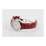 Buy Shop Tissot Couturier White Dial Red Leather Watch For Women - T035.210.16.011.01 USA Online