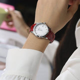 Buy Shop Tissot Couturier White Dial Red Leather Watch For Women - T035.210.16.011.01 USA Online