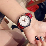 Buy Shop Tissot Couturier White Dial Red Leather Watch For Women - T035.210.16.011.01 USA Online
