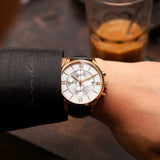 Buy Shop Tissot Des Tourelles Chronograph Silver Dial Brown Leather Strap Watch For Men - T099.427.36.038.00 USA Online