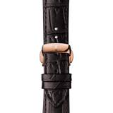 Buy Shop Tissot Des Tourelles Chronograph Silver Dial Brown Leather Strap Watch For Men - T099.427.36.038.00 USA Online