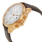 Buy Shop Tissot Des Tourelles Chronograph Silver Dial Brown Leather Strap Watch For Men - T099.427.36.038.00 USA Online