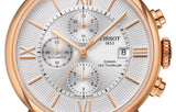 Buy Shop Tissot Des Tourelles Chronograph Silver Dial Brown Leather Strap Watch For Men - T099.427.36.038.00 USA Online