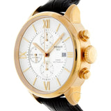 Buy Shop Tissot Des Tourelles Chronograph Silver Dial Brown Leather Strap Watch For Men - T099.427.36.038.00 USA Online