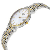 Buy Shop Tissot Desire White Dial Two Tone Mesh Bracelet Two Tone Steel Watch For Men - T52.2.481.31 USA Online