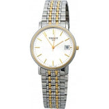 Buy Shop Tissot Desire White Dial Two Tone Mesh Bracelet Two Tone Steel Watch For Men - T52.2.481.31 USA Online