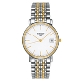 Buy Shop Tissot Desire White Dial Two Tone Mesh Bracelet Two Tone Steel Watch For Men - T52.2.481.31 USA Online