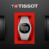 Buy Shop Tissot Digital Quartz Black Dial Silver Steel Strap Watch for Men - T137.463.11.050.00 USA Online