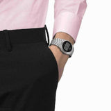 Buy Shop Tissot Digital Quartz Black Dial Silver Steel Strap Watch for Men - T137.463.11.050.00 USA Online