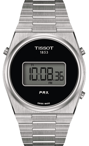 Buy Shop Tissot Digital Quartz Black Dial Silver Steel Strap Watch for Men - T137.463.11.050.00 USA Online