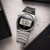 Tissot Digital Quartz Black Dial Silver Steel Strap Watch for Men - T137.463.11.050.00