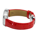 Buy Shop Tissot Chemin Des Tourelles Powermatic 80 Mother of Pearl White Dial Red Leather Strap Watch For Women - T099.207.16.118.00 USA Online