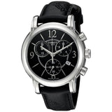 Buy Shop Tissot Dressport Chronograph Black Dial Black Leather Strap Watch for Women - T050.217.17.057.00 USA Online