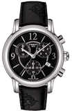Buy Shop Tissot Dressport Chronograph Black Dial Black Leather Strap Watch for Women - T050.217.17.057.00 USA Online