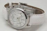 Buy Shop Tissot Dressport Chronograph Mother of Pearl Dial White Leather Strap Watch for Women - T050.217.17.117.00 USA Online