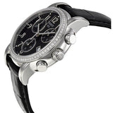 Buy Shop Tissot Dressport Diamonds Black Dial Black Leather Strap Watch for Women - T050.217.16.057.01 USA Online