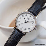 Buy Shop Tissot Everytime Desire Medium White Dial Black Leather Strap Watch For Men - T109.410.16.032.00 USA Online