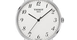 Buy Shop Tissot Everytime Desire Medium White Dial Black Leather Strap Watch For Men - T109.410.16.032.00 USA Online