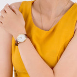 Buy Shop Tissot Everytime Desire Small White Dial Maroon Leather Strap Watch For Women - T109.210.36.031.00 USA Online