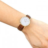 Buy Shop Tissot Everytime Desire Small White Dial Maroon Leather Strap Watch For Women - T109.210.36.031.00 USA Online